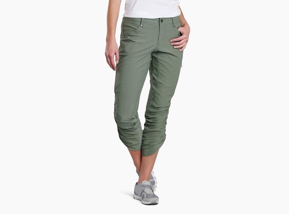 Kuhl Women’s Hiking Pants Size 8 Reg Gray Cargo Trail Outdoor Stretch Pants